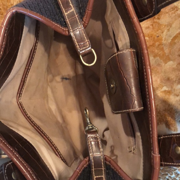 Dark Brown Woven Purse with Beautiful Horse Bit Details - Picture 6 of 6